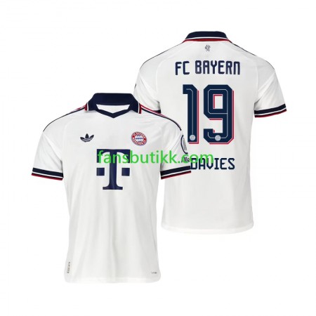 Fotballdrakt Bayern München Alphonso Davies 19 Bortetrøye 2026-2027 Kortermet